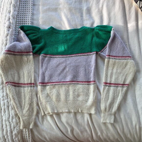 For Love & Lemons Women's Arielle Knit Striped Sweater - Picture 10 of 10